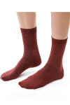 DÁMSKE PONOŽKY S KAŠMÍROM 083 MAROON MÉLANGE 35-37