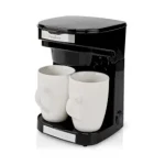 Nedis KACM140EBK čierna / Kávovar na prekvapkávanú kávu / 450 W / 0.25 l / 2 šálky / papierový filter (KACM140EBK)