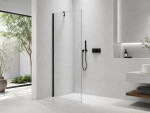 CERANO - Sprchová zástena Walk-in Onyx YL/P - 10 mm - čierna matná, transparentné sklo - 120x200 CER-8050BD8538