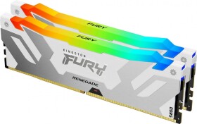 Kingston DDR5 Fury Renegade White RGB 32GB 2x16GB 6400MHz CL32 DIMM On-Die ECC XMP 1.4V KF564C32RWAK2-32