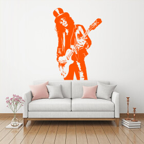 Veselá Stena Samolepka Slash Farba: oranžová, Veľkosť: 80 x 55 cm
