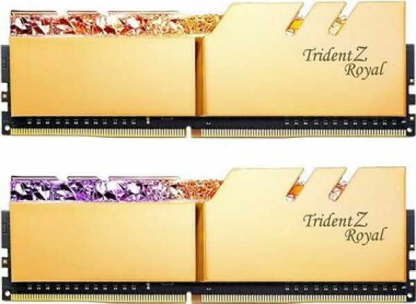 G.Skill Trident Royal Gold 32GB (2x16GB) 3600 MHz / DDR4 / CL16-19-19-39 / 1.35V / XMP 2.0 / LED podsvietenie (F4-3600C16D-32GTRGC)