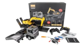 AMEWI RC ťahač s návesom a bager G836E, G041E