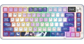 Redragon K708AK-RGB-PRO Flekact Pre fialová / Herná klávesnica / mechanická / Leopard L / RGB / bezdrôtová (K708AK-RGB-PRO)