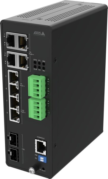 Axis 02621-001 łącza sieciowe Zarządzany 10G Ethernet (100/1000/10000) Obsługa PoE Čierny