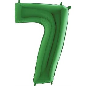 Nafukovací balónek číslo 7 zelený 102cm extra velký - Grabo