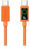 USAMS SJ773 oranžová / dátový kábel / USB-C - USB-C / PD 60W / 1,2 m (SJ773USB02)