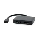 Nedis Adaptér USB-C (M) - 2x DisplayPort (F) 0.20 m čierna (CCGB64375BK02)