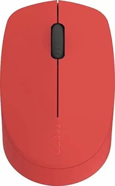 Rapoo M100 Silent Multi-Mode červená/bezdrôtová optická myš/1000 DPI/2.4 Ghz/BT 3.0 a 4.0/3 hr. + koliesko (6940056181848)