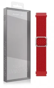 Aligator Textilný remienok 20mm červený (20AW0008)