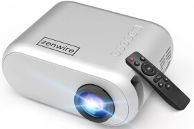 Zenwire Mini Projektor prenosná Rzutnik WiFi 2.4/5 GHz Miracast Airplay Full HD do telefonu smartfona 3000 lm Zenwire d300s
