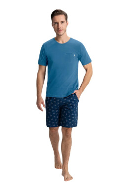 Pánske pyžamo Luna 807 M-2XL tmavě modrá L