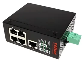 Roline Priemyselný switch 5- Port / Switch / 5x 10/100 Mbit / DIN lišta (21.13.1155)