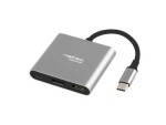 Natec Fowler mini / Multiportový adaptér / 4K HDMI / 1 x USB 3.0 / 1x USB-C (NMP-1607)