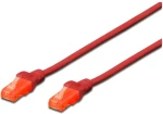 Digitus Cat6 U/UTP červený / Patch kábel / RJ45-RJ45 / 2 m / LSZH / AWG 26 (DK-1617-020/R)
