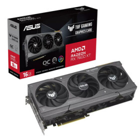 Asus TUF RX7600XT OC 16GB / 2830Mhz / 16GB GDDR6 / 128bit / 1x HDMI + 3x DP / (8+8) (90YV0K20-M0NA00)