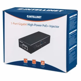 Intellinet Gigabit PoE+ injektor čierna / PoE injektor / 2x RJ-45 / 30 W (560566)