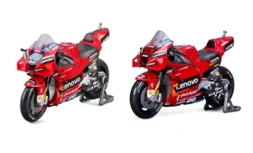 Maisto - Motocykel, Ducati Lenovo Team 2022, assort (63 Francesco Bagnaia+43 Jakc Miller), 1:18