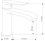 MEXEN/S - Pecos R72 vaňa set, čierna - 72703R72-70 72703R72-70