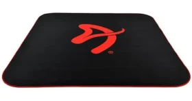 Arozzi Zona Quattro Black Red / ochranná podložka na podlahu / 116 x 116 cm / čierna s červeným logom (AZ-ZONA-QTRO-BKRD)