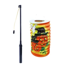 Rappa Lampion Halloween 15 cm so svietiacou paličkou 40 cm