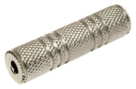 OEM Audio spojka Jack 3,5 mm (F) - Jack 3,5 mm (F) strieborná / Audio redukcia (11.92.4412)