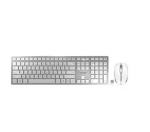 Cherry DW 9100 SLIM bielo-strieborná / Set klávesnice a myši / Bluetooth 4.0 a 2,4 GHz / EU layout / USB-C nabíjanie (JD-9100EU-1)