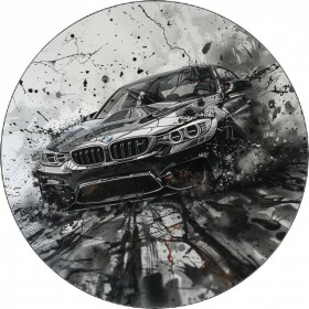 Jedložiteľný papier BMW čiernobiela fotografia 19,5 cm - Pictu Hap - Pictu Hap