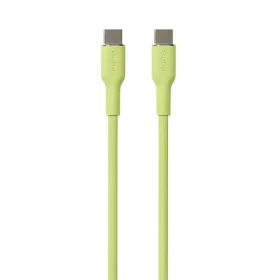 Puro Soft Silicone Cable svetlo zelená / dátový kábel / USB-C - USB-C / 1,5 m (PUUSBCUSBCICONLGRN)