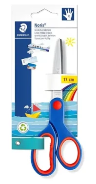 Staedtler Nožnice Noris modro-červená / Školské nožnice / 17 cm / nerezová oceľ / obojručná (965 17 NBK)