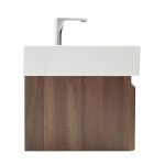 Kúpeľňová skrinka s batériou a umývadlom SAT Evolution 1 58x30x44,8 cm orech mat SATEVO60NAU2BA SATEVO60NAU2BA