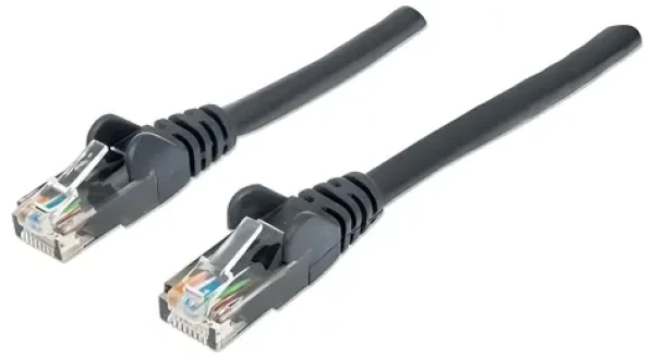 Intellinet Cat6 U/UTP čierna / Patch kábel / RJ-45 / 2 m / ochrana páčky (342063)