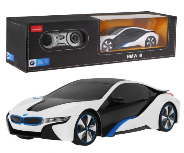 RASTAR Auto na diaľkové ovládanie R / C BMW i8 Rastar 1:24 biele