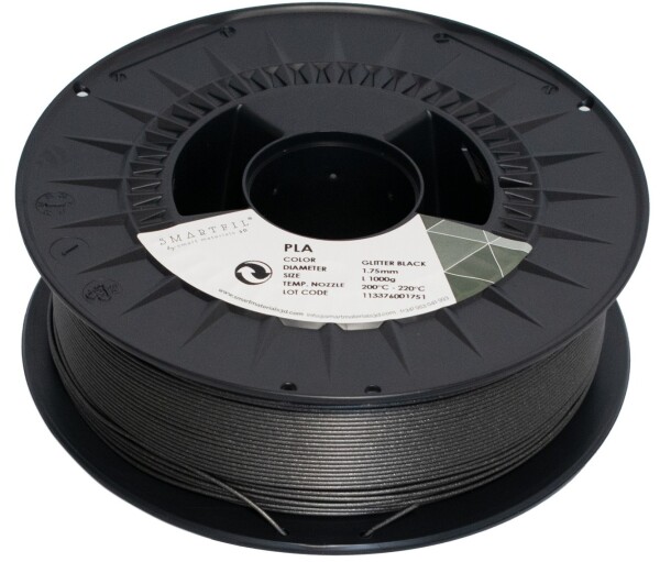 Smartfil PLA filament Glitter Black 1,75 mm 1 kg