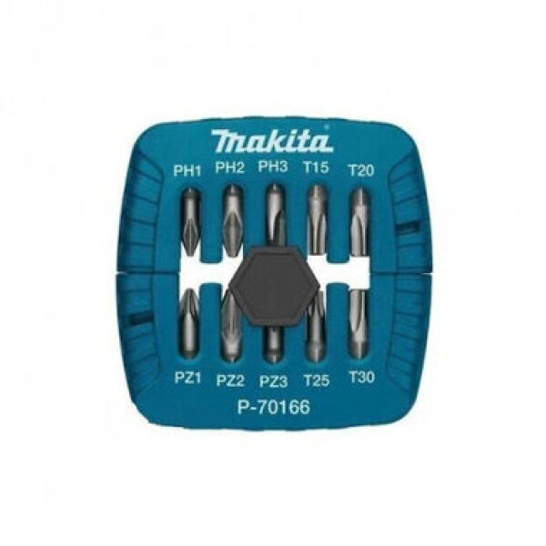 Makita P-70166 / Sada bitov s upnutím šesťhran 1/4" / 10 ks (P-70166)
