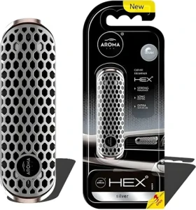 Accura CAR HEX strieborná / Osviežovač vzduchu do auta / Vôňa do interiéru