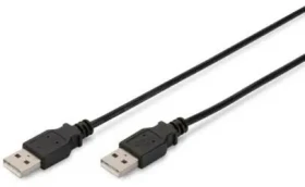 Digitus AK-300101-010-S čierna / USB kábel / USB-A / 1 m (AK-300101-010-S)