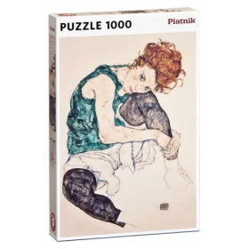 Piatnik Schiele Sediace dievča