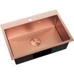MEXEN - Solix oceľový drez 1-bowl 650 x 450 mm, meď 6403651000-65