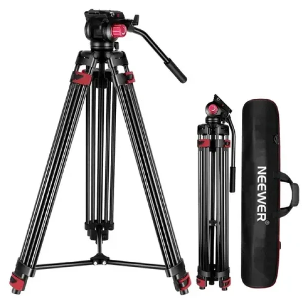 Neewer TP-M200 / Statív / výška 88-200 cm / nosnosť 8 kg / olejová hlava (B09VL46P6R)