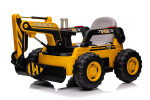 Mamido Mamido Detský elektrický bager CAR-26B žltý | 4x4 | RC 2.4Ghz | EKO koža | 12V10Ah