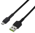 Green Cell KABGC25 čierna / Kábel USB-A (M) - USB-C (M) / 0,3 m / USB 2.0 (KABGC25)