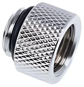 Alphacool Eiszapfen 10mm G1/4 AG-IG chrómová / Adaptér / Vodné chladenie / Mosadz / Rovný (17255)