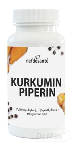 NEFDESANTÉ Kurkumín piperin 60 kapsúl