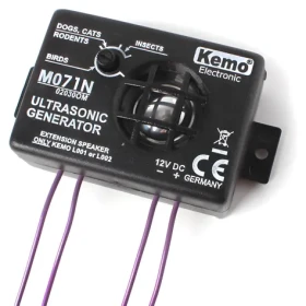 Kemo M071N / Odpudzovač zvierat / 8-40 kHz / 12V