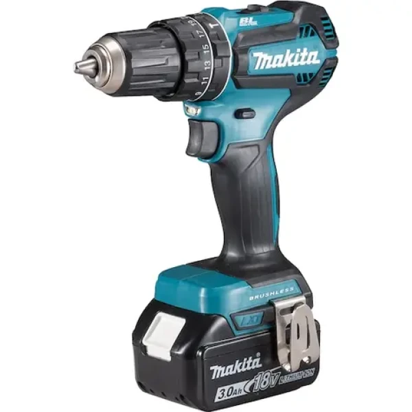 Makita DHP482RFJ / Aku príklepový vŕtací skrutkovač / Li- ION / 18V / 2x 3.0Ah (MDHP482RFJ)