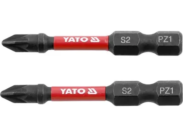 YATO Rázový bit 1/4" PZ1 / Bit rázový / PZ1 / 50 mm / 2 ks
