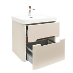 Kúpeľňová skrinka s umývadlom a batériou SAT Fusion 57,5x53x45 cm pieskovo béžová mat SATFUSION260BEUBA SATFUSION260BEUBA