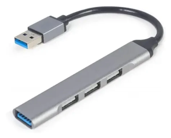 Gembird UHB-U3P1U2P3-02 / USB hub 4-portový USB 3.1 (Gen 1) / strieborná (UHB-U3P1U2P3-02)