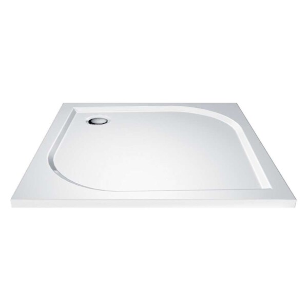 Mereo Štvorcová sprchová vanička, 100x100x3 cm, bez nožičiek, liaty mramor CV80M